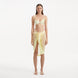 Raiden Yellow Tie Front Wavy-Trim Sheer Sarong | Moeva | Sarongs | Each week unveils new pieces—luxury swimwear, fluid resort silhouettes, and elevated summer-to-evening essentials designed to carry you from coastal escapes to city nights.