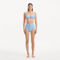 Adva Baby Blue Balconette Textured High Waist Bikini Set | Moeva | | Each week unveils new pieces—luxury swimwear, fluid resort silhouettes, and elevated summer-to-evening essentials designed to carry you from coastal escapes to city nights.