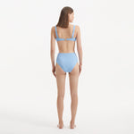Adva Baby Blue Balconette Textured High Waist Bikini Set | Moeva | | Each week unveils new pieces—luxury swimwear, fluid resort silhouettes, and elevated summer-to-evening essentials designed to carry you from coastal escapes to city nights.