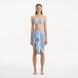 Raiden Baby Blue Tie Front Wavy-Trim Sheer Sarong | Moeva | Sarongs | Each week unveils new pieces—luxury swimwear, fluid resort silhouettes, and elevated summer-to-evening essentials designed to carry you from coastal escapes to city nights.