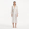 Blaze Long Sleeve Wavy-Trim Belted Sheer White Kaftan | Moeva | Kaftans | Each week unveils new pieces—luxury swimwear, fluid resort silhouettes, and elevated summer-to-evening essentials designed to carry you from coastal escapes to city nights.