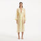 Blaze Long Sleeve Wavy-Trim Belted Sheer Yellow Kaftan | Moeva | Kaftans | Each week unveils new pieces—luxury swimwear, fluid resort silhouettes, and elevated summer-to-evening essentials designed to carry you from coastal escapes to city nights.