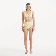 Adva Yellow Balconette Textured High Waist Bikini Set | Moeva | | Each week unveils new pieces—luxury swimwear, fluid resort silhouettes, and elevated summer-to-evening essentials designed to carry you from coastal escapes to city nights.