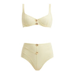 Adva Yellow Balconette Textured High Waist Bikini Set | Moeva | | Each week unveils new pieces—luxury swimwear, fluid resort silhouettes, and elevated summer-to-evening essentials designed to carry you from coastal escapes to city nights.