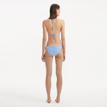 Sarita Baby Blue Triangle Wave Textured Side Tie Bikini Set | Moeva | | Each week unveils new pieces—luxury swimwear, fluid resort silhouettes, and elevated summer-to-evening essentials designed to carry you from coastal escapes to city nights.