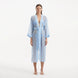 Blaze Long Sleeve Wavy-Trim Belted Sheer Baby Blue Kaftan | Moeva | Kaftans | Each week unveils new pieces—luxury swimwear, fluid resort silhouettes, and elevated summer-to-evening essentials designed to carry you from coastal escapes to city nights.