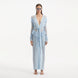 Itzel Blue Knitted Mesh Long-Sleeve Kaftan | Moeva | Kaftans | Each week unveils new pieces—luxury swimwear, fluid resort silhouettes, and elevated summer-to-evening essentials designed to carry you from coastal escapes to city nights.