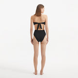 Baia Black Bandeau High Waist Bikini Set | Moeva | Bikini Sets | Each week unveils new pieces—luxury swimwear, fluid resort silhouettes, and elevated summer-to-evening essentials designed to carry you from coastal escapes to city nights.