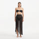 Xander Black Sheer Maxi Skirt with Gold Button Details | Moeva | Beachwear Skirts | Each week unveils new pieces—luxury swimwear, fluid resort silhouettes, and elevated summer-to-evening essentials designed to carry you from coastal escapes to city nights.