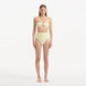 Baia Yellow Bandeau High Waist Bikini Set | Moeva | Bikini Sets | Each week unveils new pieces—luxury swimwear, fluid resort silhouettes, and elevated summer-to-evening essentials designed to carry you from coastal escapes to city nights.