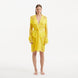 Kenga Knitted Knee-Length Long-Sleeve Belted Yellow Kaftan | Moeva | Kaftans | Each week unveils new pieces—luxury swimwear, fluid resort silhouettes, and elevated summer-to-evening essentials designed to carry you from coastal escapes to city nights.