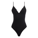 Anahita Black V Neck Swimsuit | Moeva | Swimsuit | Each week unveils new pieces—luxury swimwear, fluid resort silhouettes, and elevated summer-to-evening essentials designed to carry you from coastal escapes to city nights.