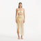 Xander Yellow Sheer Maxi Skirt with Gold Button Details | Moeva | Beachwear Skirts | Each week unveils new pieces—luxury swimwear, fluid resort silhouettes, and elevated summer-to-evening essentials designed to carry you from coastal escapes to city nights.