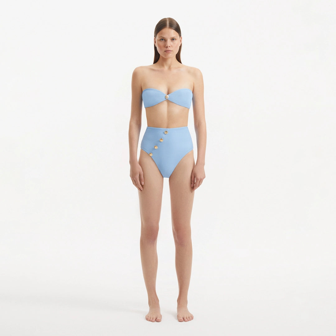 Baia Baby Bandeau High Waist Bikini Set | Moeva | Bikini Sets | Each week unveils new pieces—luxury swimwear, fluid resort silhouettes, and elevated summer-to-evening essentials designed to carry you from coastal escapes to city nights.