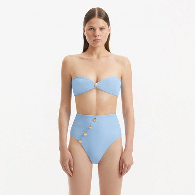 Baia Baby Bandeau High Waist Bikini Set | Moeva | Bikini Set | Each week unveils new pieces—luxury swimwear, fluid resort silhouettes, and elevated summer-to-evening essentials designed to carry you from coastal escapes to city nights.