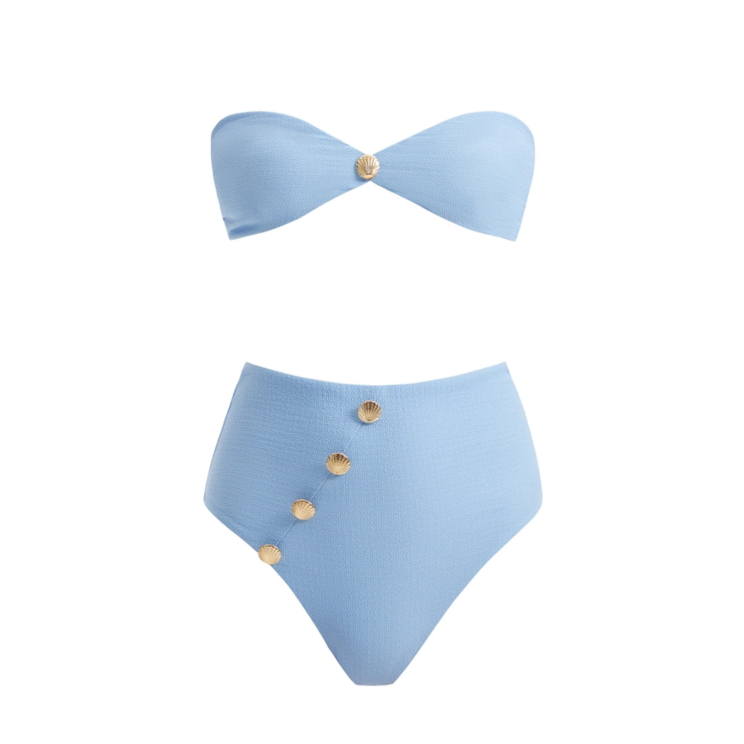 Baia Baby Bandeau High Waist Bikini Set | Moeva | Bikini Sets | Each week unveils new pieces—luxury swimwear, fluid resort silhouettes, and elevated summer-to-evening essentials designed to carry you from coastal escapes to city nights.