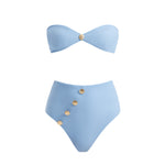 Baia Baby Bandeau High Waist Bikini Set | Moeva | Bikini Sets | Each week unveils new pieces—luxury swimwear, fluid resort silhouettes, and elevated summer-to-evening essentials designed to carry you from coastal escapes to city nights.