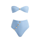 Baia Baby Bandeau High Waist Bikini Set | Moeva | Bikini Sets | Each week unveils new pieces—luxury swimwear, fluid resort silhouettes, and elevated summer-to-evening essentials designed to carry you from coastal escapes to city nights.