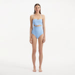 Adria Baby Blue Bandeu Swimsuit | Moeva | Swimsuit | Each week unveils new pieces—luxury swimwear, fluid resort silhouettes, and elevated summer-to-evening essentials designed to carry you from coastal escapes to city nights.