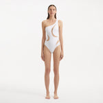 Delta White One Shoulder Swimsuit | Moeva | Swimsuit | Each week unveils new pieces—luxury swimwear, fluid resort silhouettes, and elevated summer-to-evening essentials designed to carry you from coastal escapes to city nights.