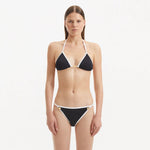 Zarya Black Triangle Textured Mid Coverage Bikini Set | Moeva | Bikini Set | Each week unveils new pieces—luxury swimwear, fluid resort silhouettes, and elevated summer-to-evening essentials designed to carry you from coastal escapes to city nights.