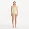 Reva Yellow Scoop Neck Textured Swimsuit | Moeva | Swimsuit | Each week unveils new pieces—luxury swimwear, fluid resort silhouettes, and elevated summer-to-evening essentials designed to carry you from coastal escapes to city nights.