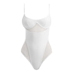 Darya White Scoop Neck Swimsuit | Moeva | Swimsuit | Each week unveils new pieces—luxury swimwear, fluid resort silhouettes, and elevated summer-to-evening essentials designed to carry you from coastal escapes to city nights.