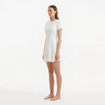 Derin White Short-Sleeve Mini Dress | Moeva | RTW Dresses | Each week unveils new pieces—luxury swimwear, fluid resort silhouettes, and elevated summer-to-evening essentials designed to carry you from coastal escapes to city nights.
