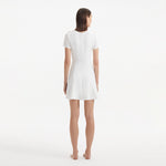 Derin White Short-Sleeve Mini Dress | Moeva | RTW Dresses | Each week unveils new pieces—luxury swimwear, fluid resort silhouettes, and elevated summer-to-evening essentials designed to carry you from coastal escapes to city nights.