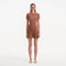 Derin Brown Short-Sleeve Mini Dress | Moeva | RTW Dresses | Each week unveils new pieces—luxury swimwear, fluid resort silhouettes, and elevated summer-to-evening essentials designed to carry you from coastal escapes to city nights.