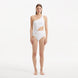 Narelle White One Shoulder Textured Swimsuit | Moeva | Swimsuit | Each week unveils new pieces—luxury swimwear, fluid resort silhouettes, and elevated summer-to-evening essentials designed to carry you from coastal escapes to city nights.