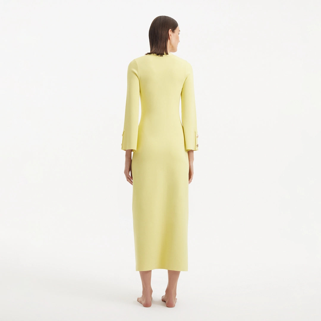 Nira Yellow Dress | Moeva | RTW Dresses | Each week unveils new pieces—luxury swimwear, fluid resort silhouettes, and elevated summer-to-evening essentials designed to carry you from coastal escapes to city nights.
