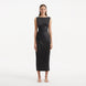 Apollo Black Satin Sleeveless Long Dress with Side Slit | Moeva | RTW Dresses | Each week unveils new pieces—luxury swimwear, fluid resort silhouettes, and elevated summer-to-evening essentials designed to carry you from coastal escapes to city nights.