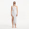 Shore White One-Shoulder Maxi Knitted Dress with Cut-Out Details | Moeva | RTW Dresses | Each week unveils new pieces—luxury swimwear, fluid resort silhouettes, and elevated summer-to-evening essentials designed to carry you from coastal escapes to city nights.