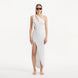 Shore White One-Shoulder Maxi Knitted Dress with Cut-Out Details | Moeva | RTW Dresses | Each week unveils new pieces—luxury swimwear, fluid resort silhouettes, and elevated summer-to-evening essentials designed to carry you from coastal escapes to city nights.