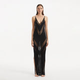 Mimi Black Knit Sleeveless Maxi Dress | Moeva | Beachwear Dresses | Each week unveils new pieces—luxury swimwear, fluid resort silhouettes, and elevated summer-to-evening essentials designed to carry you from coastal escapes to city nights.
