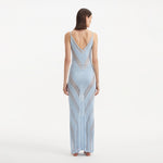 Mimi Baby Blue Knit Sleeveless Maxi Dress | Moeva | Beachwear Dresses | Each week unveils new pieces—luxury swimwear, fluid resort silhouettes, and elevated summer-to-evening essentials designed to carry you from coastal escapes to city nights.