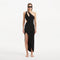 Shore Black One-Shoulder Maxi Knitted Dress with Cut-Out Details | Moeva | RTW Dresses | Each week unveils new pieces—luxury swimwear, fluid resort silhouettes, and elevated summer-to-evening essentials designed to carry you from coastal escapes to city nights.
