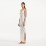 Mimi White Knit Sleeveless Maxi Dress | Moeva | Beachwear Dresses | Each week unveils new pieces—luxury swimwear, fluid resort silhouettes, and elevated summer-to-evening essentials designed to carry you from coastal escapes to city nights.