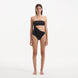 Marilla Black Bandeau Satin Swimsuit | Moeva | Swimsuit | Each week unveils new pieces—luxury swimwear, fluid resort silhouettes, and elevated summer-to-evening essentials designed to carry you from coastal escapes to city nights.
