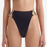 Clyde Black Bikini Bottom