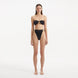 Clyde Black Bandeau High Waist Satin Bikini Set | Moeva | Bikini Sets | Each week unveils new pieces—luxury swimwear, fluid resort silhouettes, and elevated summer-to-evening essentials designed to carry you from coastal escapes to city nights.