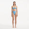 Clyde Baby Blue Bandeau High Waist Satin Bikini Set | Moeva | Bikini Sets | Each week unveils new pieces—luxury swimwear, fluid resort silhouettes, and elevated summer-to-evening essentials designed to carry you from coastal escapes to city nights.