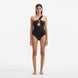Halin Black One Shoulder Satin Swimsuit | Moeva | Swimsuit | Each week unveils new pieces—luxury swimwear, fluid resort silhouettes, and elevated summer-to-evening essentials designed to carry you from coastal escapes to city nights.