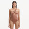 Halin Brown One Shoulder Satin Swimsuit | Moeva | Swimsuit | Each week unveils new pieces—luxury swimwear, fluid resort silhouettes, and elevated summer-to-evening essentials designed to carry you from coastal escapes to city nights.