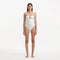 Kenna White Bandeau Satin Swimsuit | Moeva | Swimsuit | Each week unveils new pieces—luxury swimwear, fluid resort silhouettes, and elevated summer-to-evening essentials designed to carry you from coastal escapes to city nights.