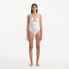 Kenna White Bandeau Satin Swimsuit | Moeva | Swimsuit | Each week unveils new pieces—luxury swimwear, fluid resort silhouettes, and elevated summer-to-evening essentials designed to carry you from coastal escapes to city nights.