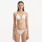 Rhea White Triangle Side Tie Satin Bikini Set | Moeva | Bikini Set | Each week unveils new pieces—luxury swimwear, fluid resort silhouettes, and elevated summer-to-evening essentials designed to carry you from coastal escapes to city nights.
