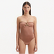 Kenna Brown Bandeau Satin Swimsuit | Moeva | Swimsuit | Each week unveils new pieces—luxury swimwear, fluid resort silhouettes, and elevated summer-to-evening essentials designed to carry you from coastal escapes to city nights.