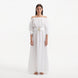 Dante White Off-Shoulder Maxi Dress with Belted Waist | Moeva | RTW Dresses | Each week unveils new pieces—luxury swimwear, fluid resort silhouettes, and elevated summer-to-evening essentials designed to carry you from coastal escapes to city nights.